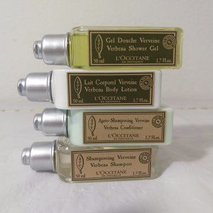 L’OCCITANE Verbena Shower Gel Lotion Shampoo Conditioner 50ML X 4 NEW